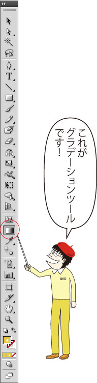 イラストレーターのグラデーションツール
